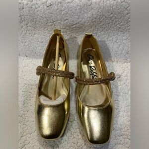 Cape Robbin Gold Metallic Flats